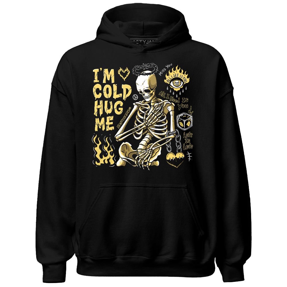 PT Metallic Gold White 12s NastyJamz Hoodie Match Im Cold Hug Me