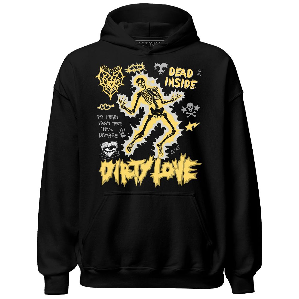 PT Metallic Gold White 12s NastyJamz Hoodie Match Dirty Love Skull