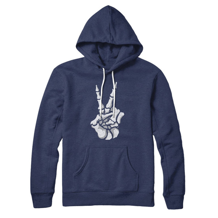 Peace Skeleton Hand Hoodie
